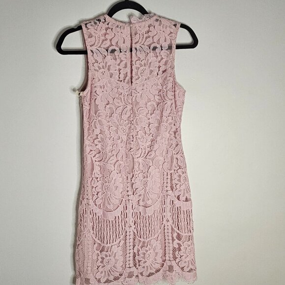 NWT Pink Lace Cocktail Dress Small - Picture 3 of 12